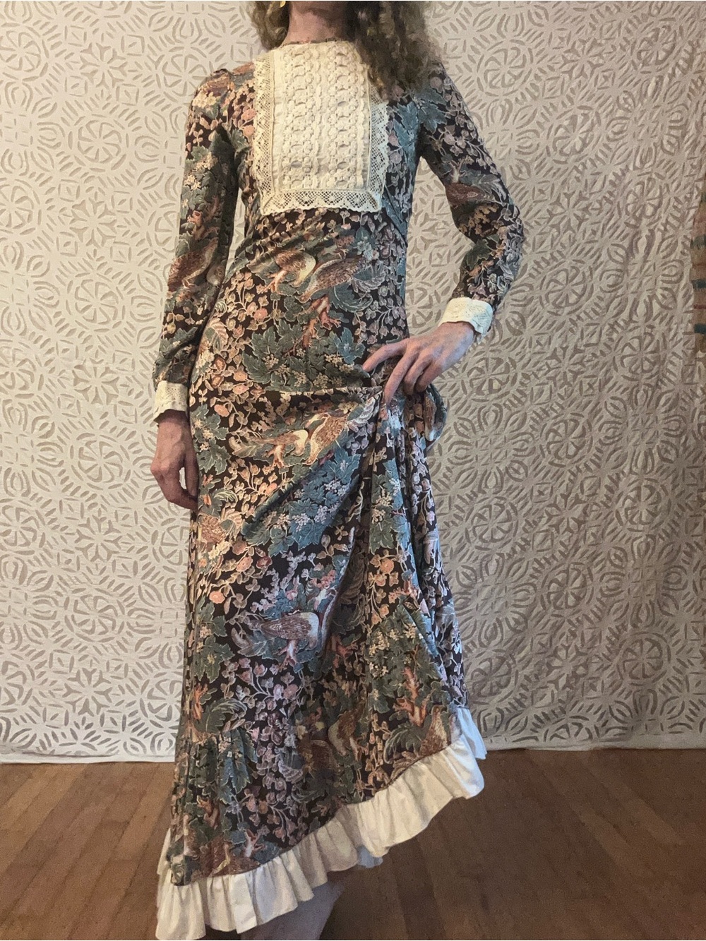Gunne Sax by Jessica Black Label San Francisco Dress c. 1969-71 - Picture 7 of 16